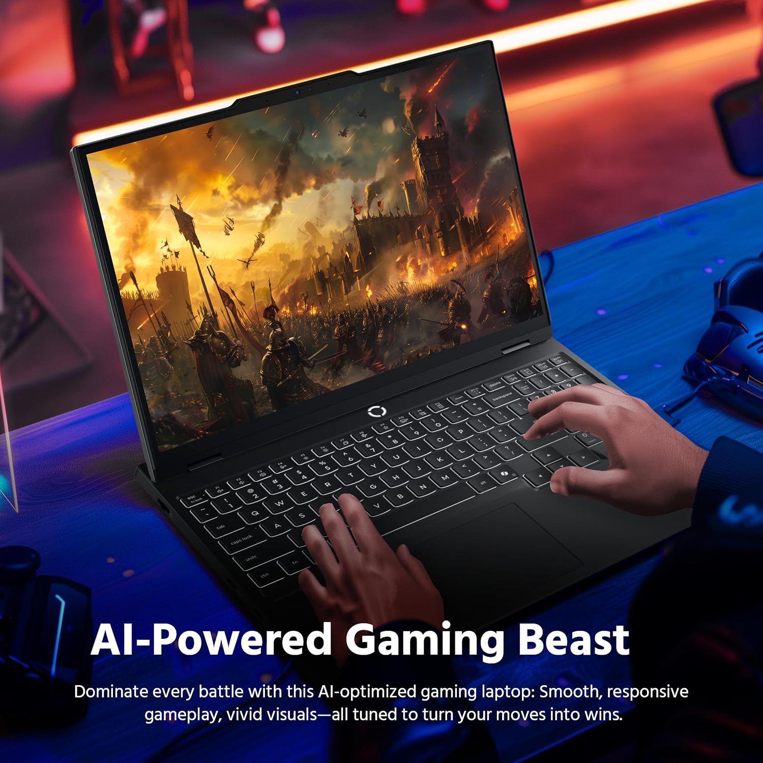 Lenovo Legion 5 15.1' WQXGA 165Hz OLED AI-Powered Gaming Laptop, AMD Ryzen 7 260, GeForce RTX 5060 GDDR7, 16GB DDR5, 1TB SSD, Backlit Keyboard, Wi-Fi, Win 11 Pro, Black, 1TB Docking Station Set