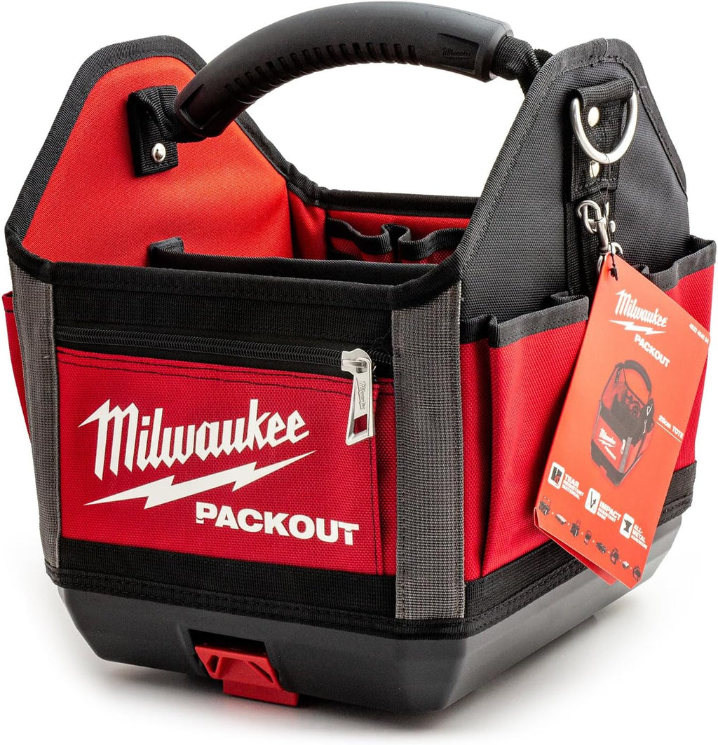 Milwaukee 0 932464084 PACKOUT Tote Tool Bag 25cm, Red