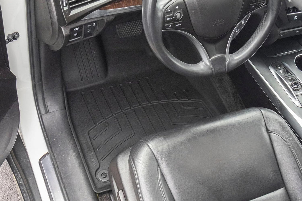 WeatherTech FloorLiner HP Custom Fit Floor Mats for Acura MDX - 1st Row (445761IM), Black