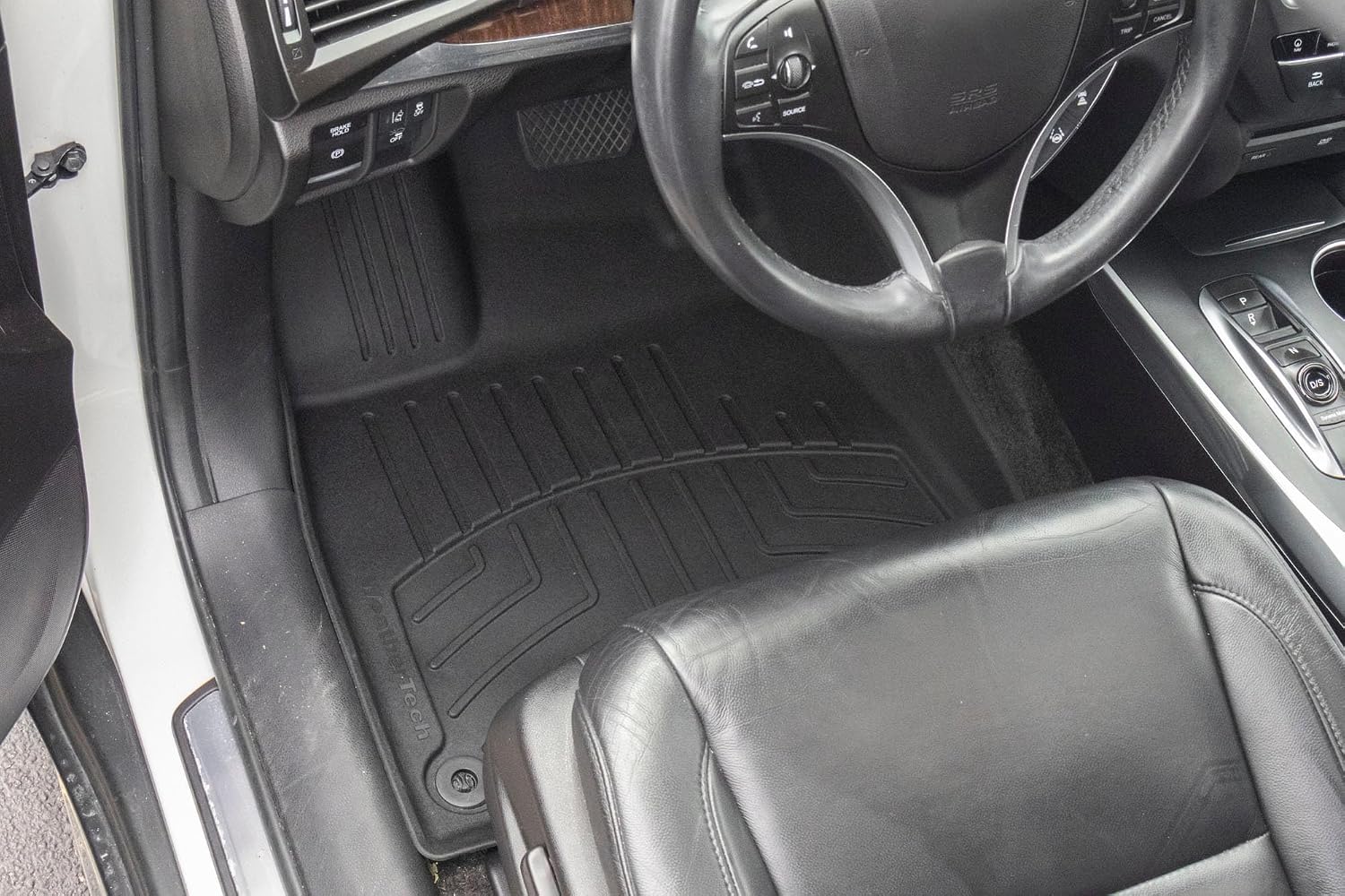 WeatherTech FloorLiner HP Custom Fit Floor Mats for Acura MDX - 1st Row (445761IM), Black