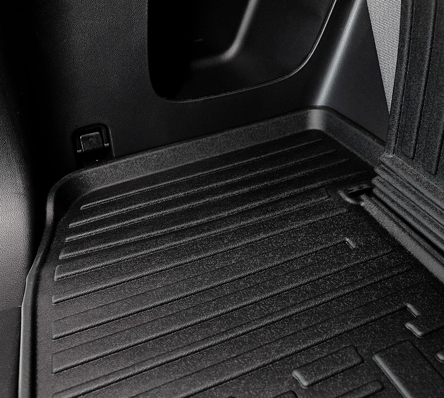 Floor Mats for 2024 2025 2026 Hyundai Santa Fe Car Mat Accessories(Fit Hybrid and Gas), All Weather TPE Cargo Mat Trunk Mat with Backrest Mats