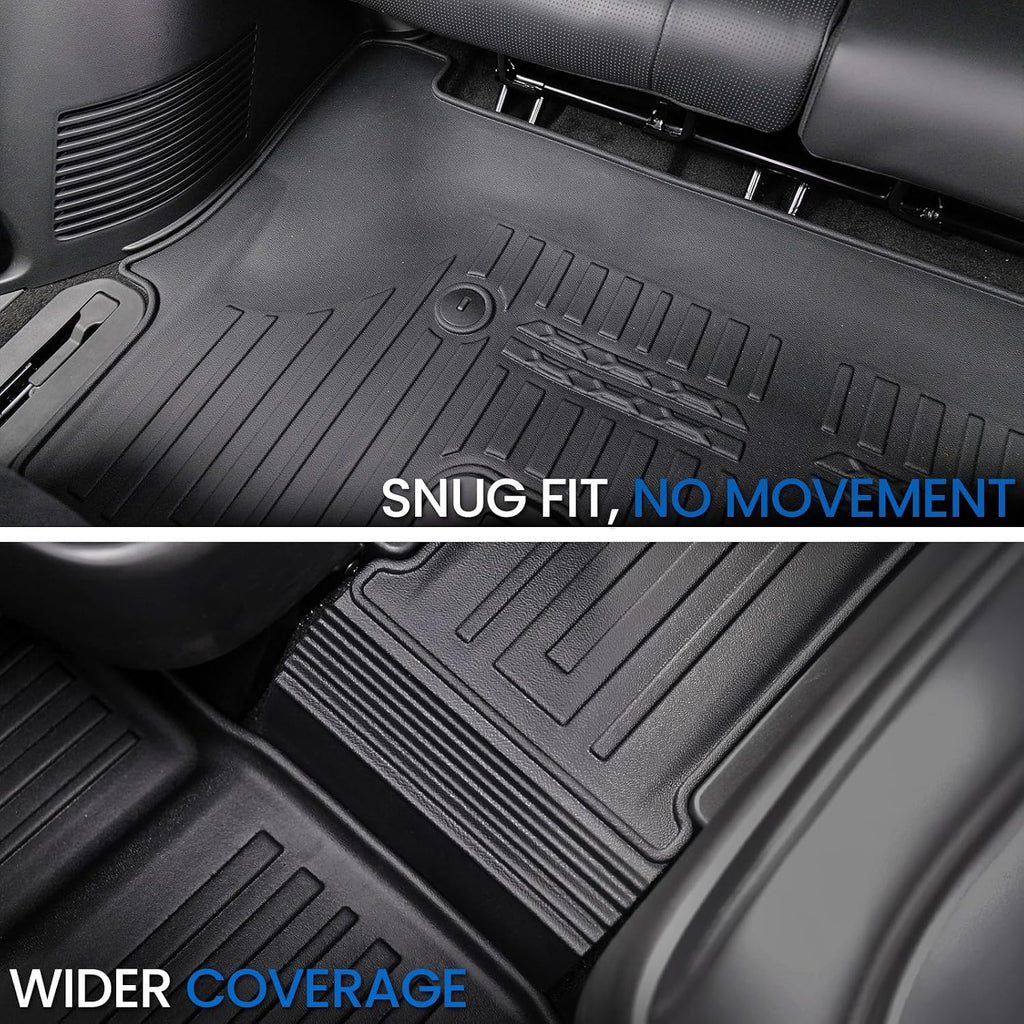 Floor Mats Set for 2026 Hyundai Palisade Gas 7&8 Seats (Not Fit Hybrid), All Weather TPE Cargo Liner Backrest Mats Trunk Lower Mat Accessories