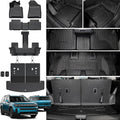 Floor Mats for 2024 2025 2026 Hyundai Santa Fe Car Mat Accessories(Fit Hybrid and Gas), All Weather TPE Cargo Mat Trunk Mat with Backrest Mats
