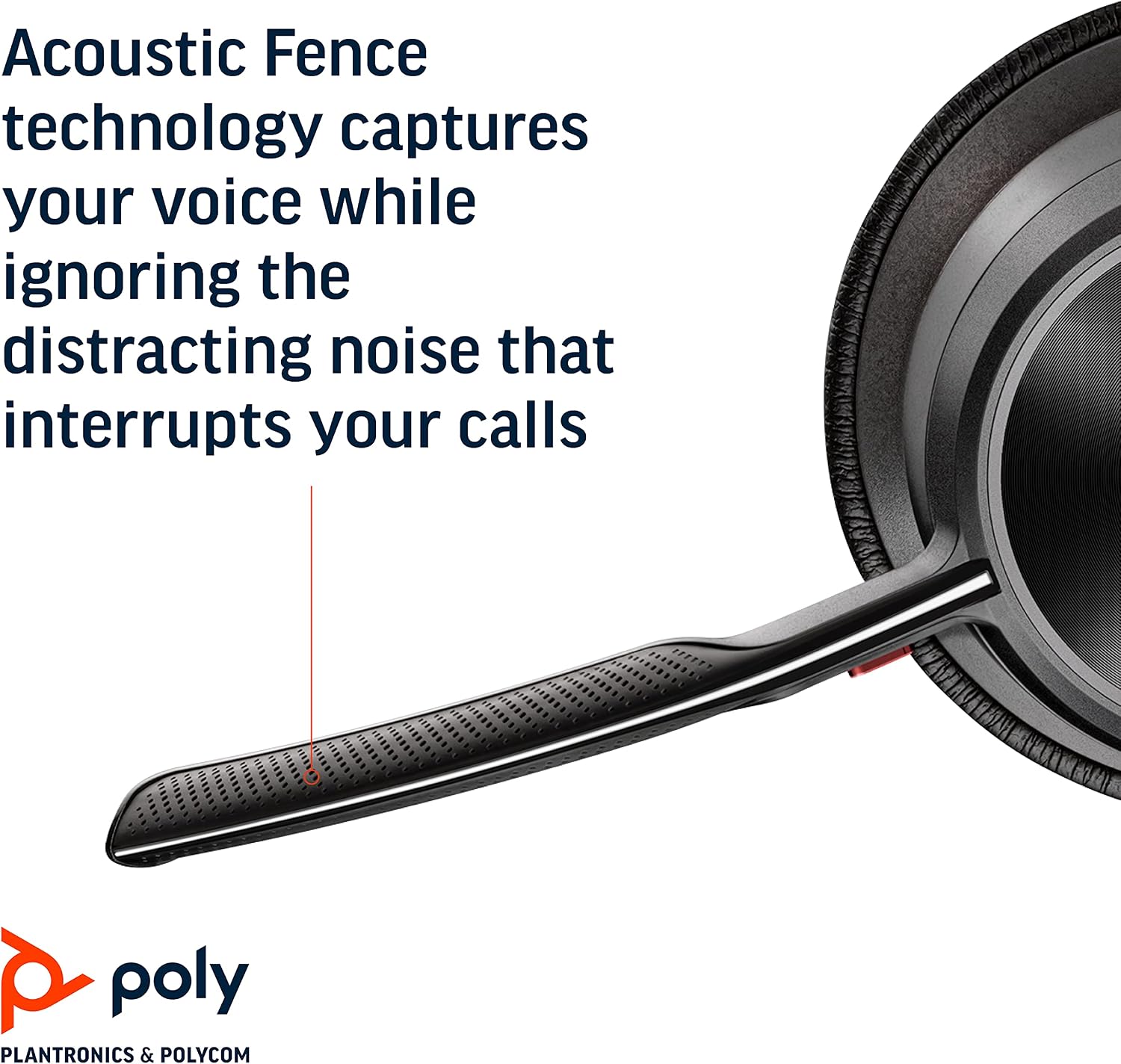 Poly - Voyager Focus 2 UC USB-A Headset (Plantronics) - Bluetooth Dual-Ear (Stereo) Headset with Boom Mic - USB-A PC/Mac Compatible - Active Noise Canceling - Works with Teams (Certified), Zoom & more