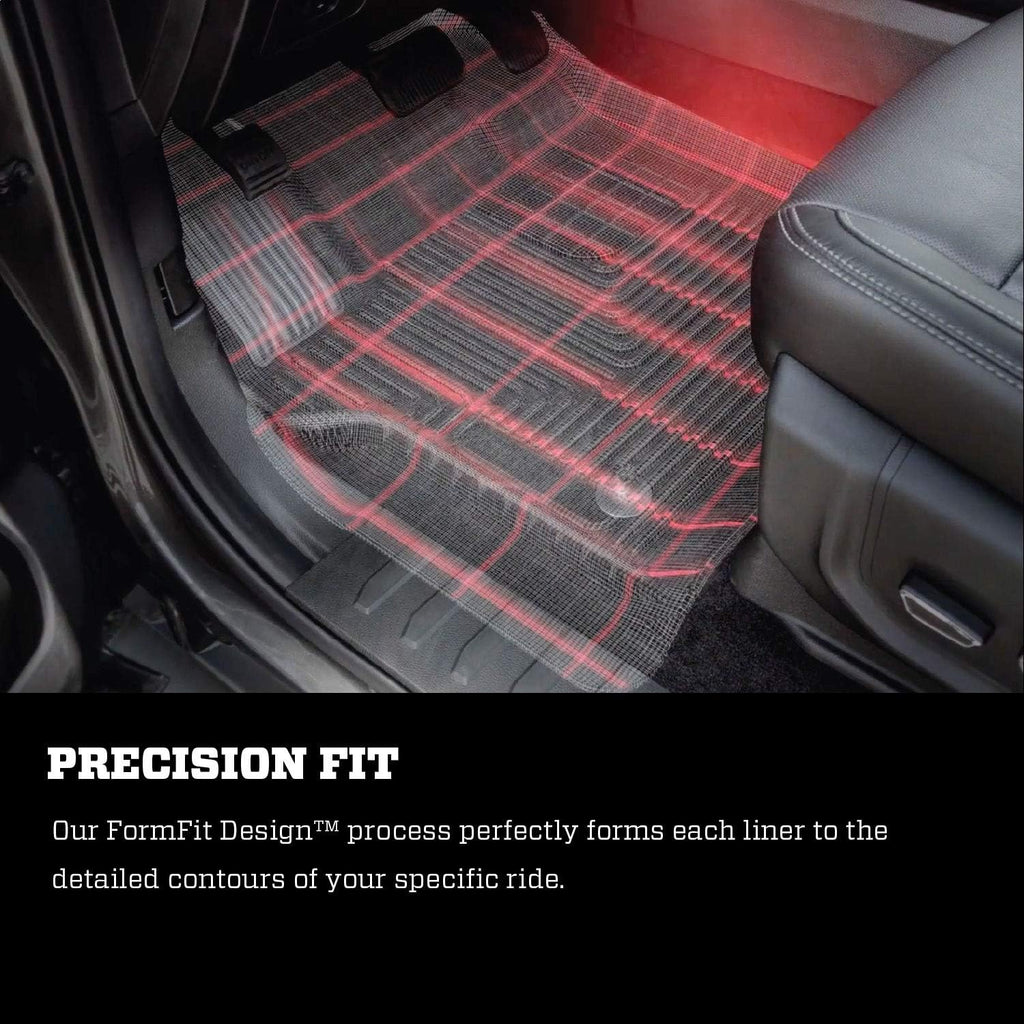 Husky Liners Weatherbeater Floor Mats | Fits 2024-2026 Chevrolet Silverado EV; 2024-2026 GMC Sierra EV | Front & 2nd Row, 3-pc Black - 96971