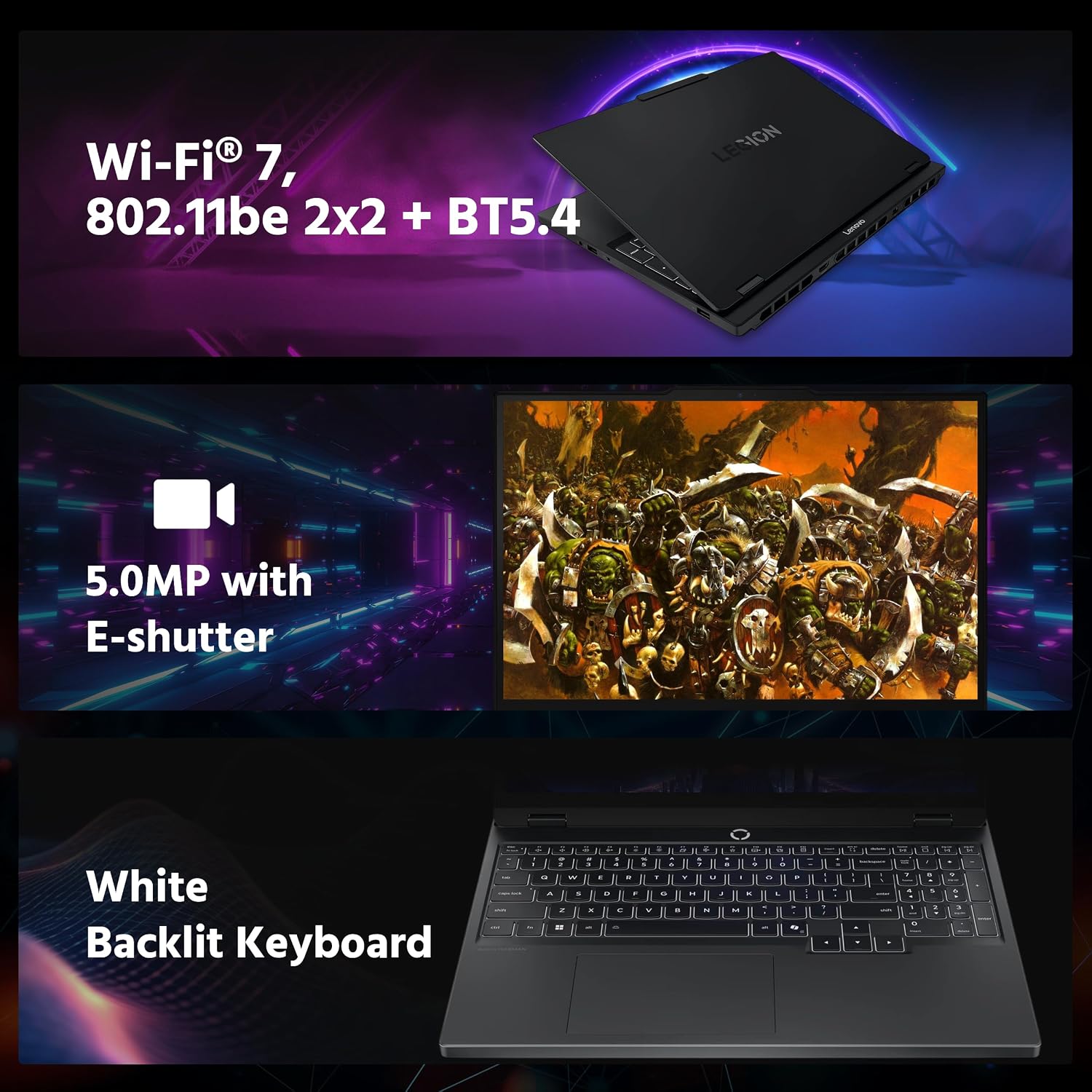 Lenovo Legion 5 15.1' WQXGA 165Hz OLED AI-Powered Gaming Laptop, AMD Ryzen 7 260, GeForce RTX 5060 GDDR7, 16GB DDR5, 1TB SSD, Backlit Keyboard, Wi-Fi, Win 11 Pro, Black, 1TB Docking Station Set
