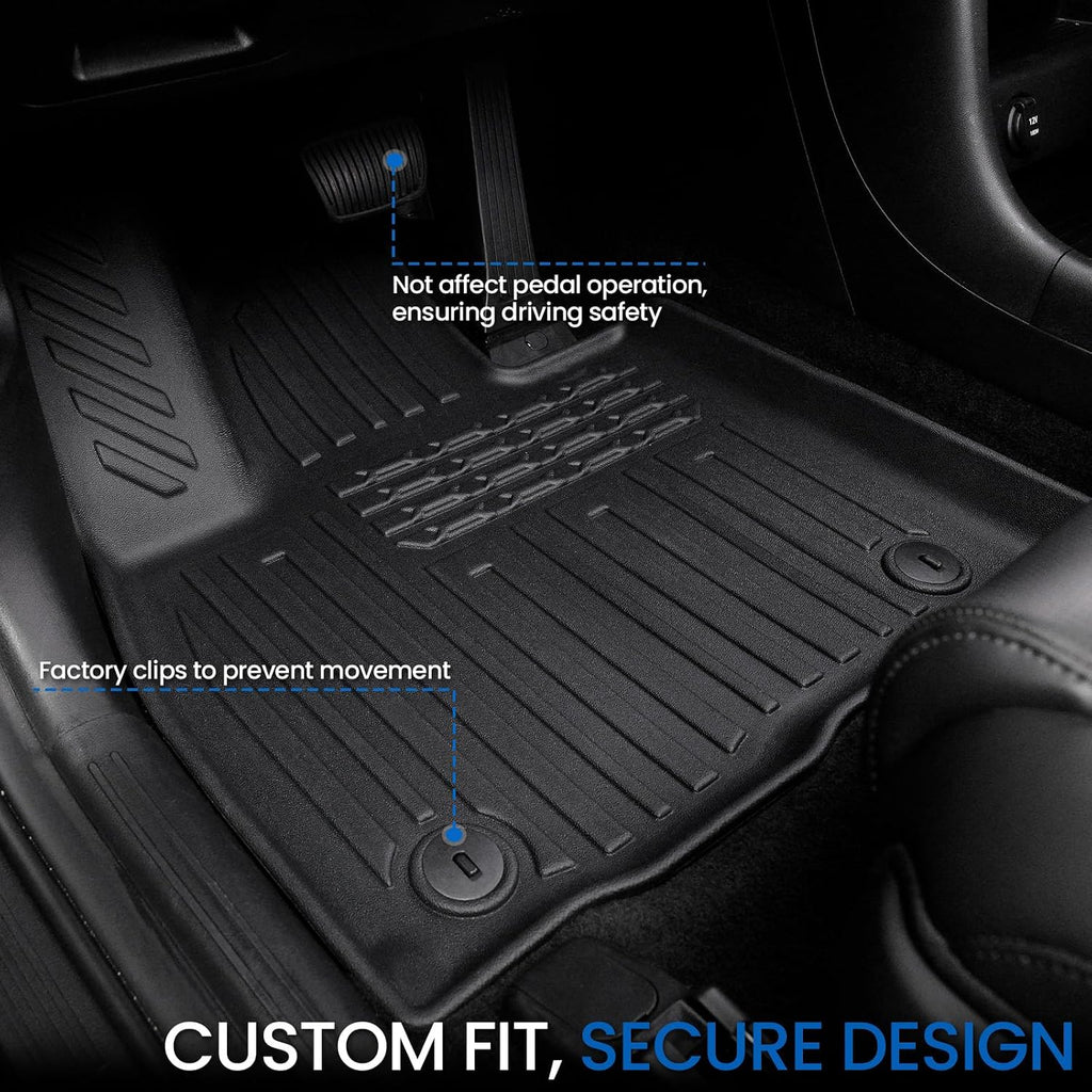 Floor Mats Set for 2026 Hyundai Palisade Gas 7&8 Seats (Not Fit Hybrid), All Weather TPE Cargo Liner Backrest Mats Trunk Lower Mat Accessories