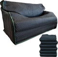 US Cargo Control Quilted Loveseat Covers 64' x 46' (6-Pack), Couch Cover for Moving and Storage, Cotton/Polyester Quilted Furniture Pads for Moving, Storing, and Deliveries, Reusable