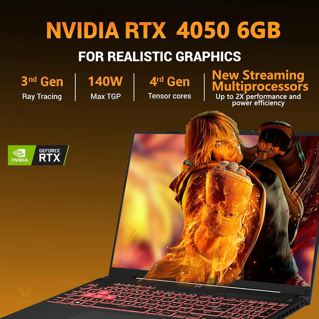 ASUS TUF A16 Gaming Laptop | 16' WUXGA IPS 144Hz | AMD 6-Core Ryzen 7 7445HS | 16GB DDR5 1TB SSD | NVIDIA GeForce RTX 4050 (194 AI Tops) | Backlit Keyboard USB 4 Wi-Fi 6 Win11 Pro w/DLCA Accessory