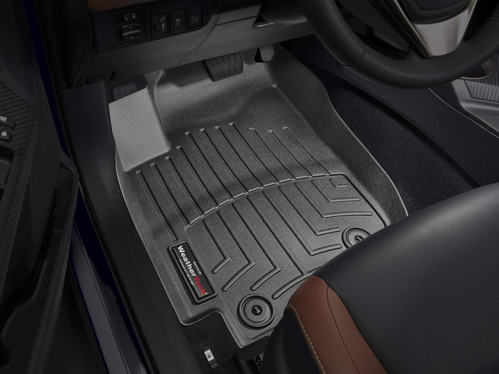 WeatherTech Custom Fit FloorLiners for Toyota RAV4, RAV4, RAV4-1st Row (445101), Black