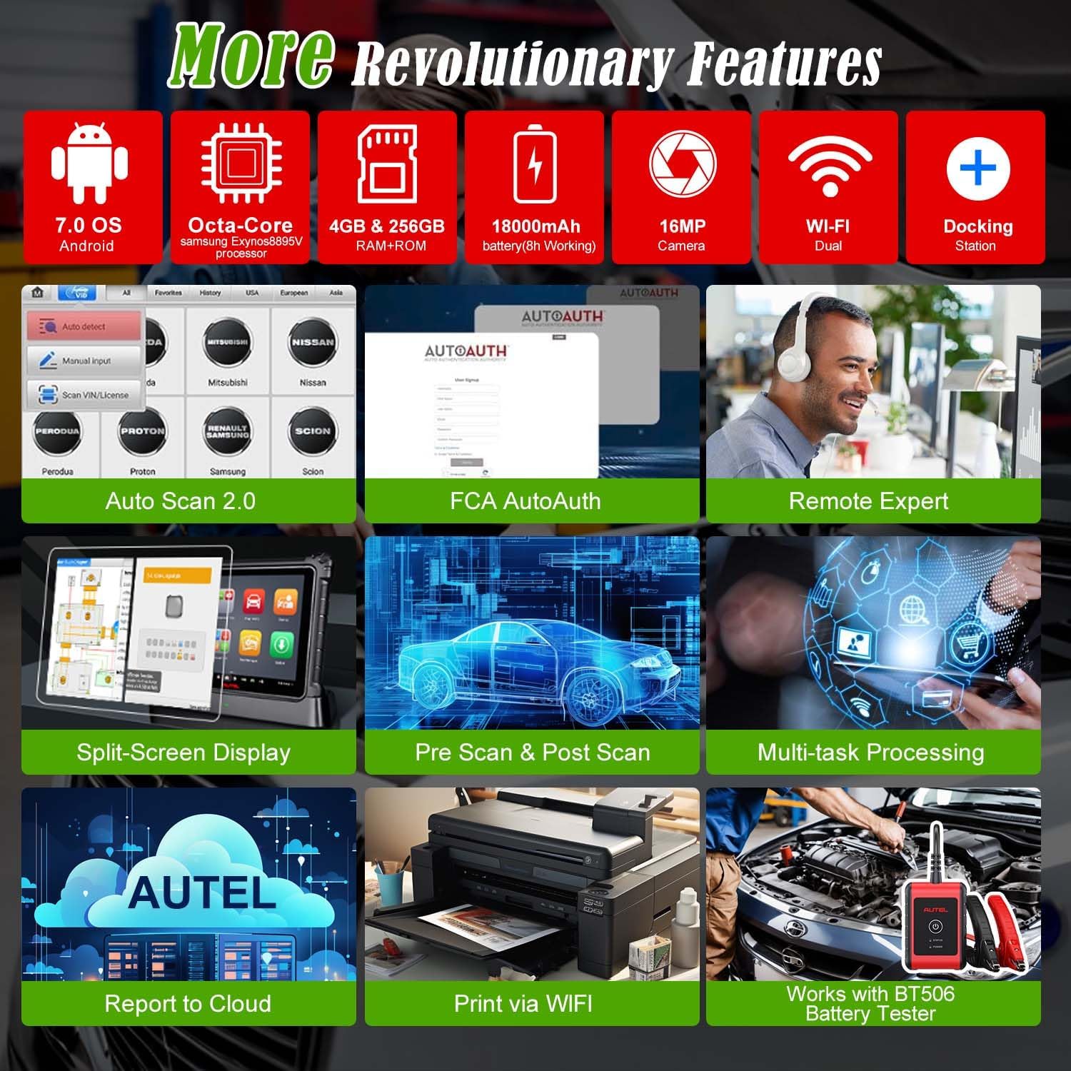 Autel MaxiSys Ultra EV OBD2 Diagnostic Scanner with EVDiag Box | High Voltage Battery Analysis, Motor TruSpeed Repair, ECU Programming, 5-in-1 VCMI, 40+ Reset, Upgrade from MS919 MS909