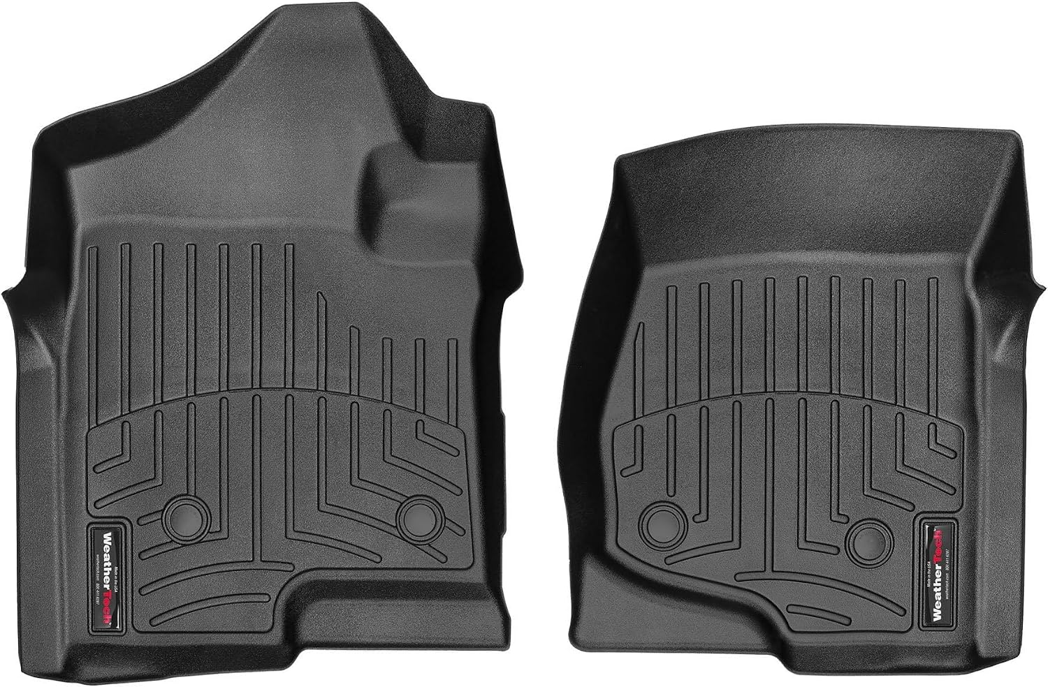 WeatherTech Custom Fit FloorLiners for Chevrolet Silverado 2500HD/3500HD, Silverado 2500HD/3500HD, Silverado 2500HD/3500HD - 1st Row (4413061), Black