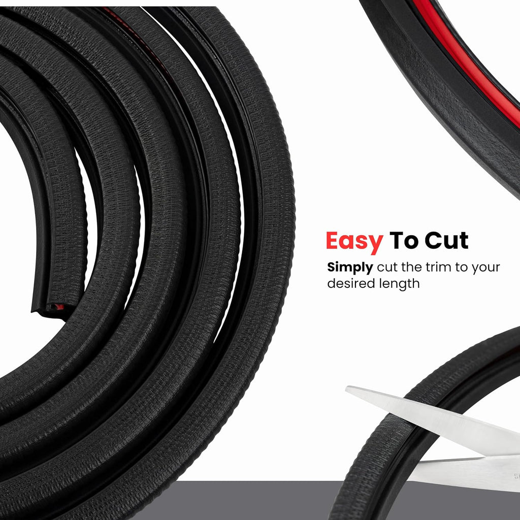 Door Rubber Seal Horizontal Bulb 0.62' Bulb Height x 0.039'-0.137' Grip Range x 0.53 U Height (100 Feet)