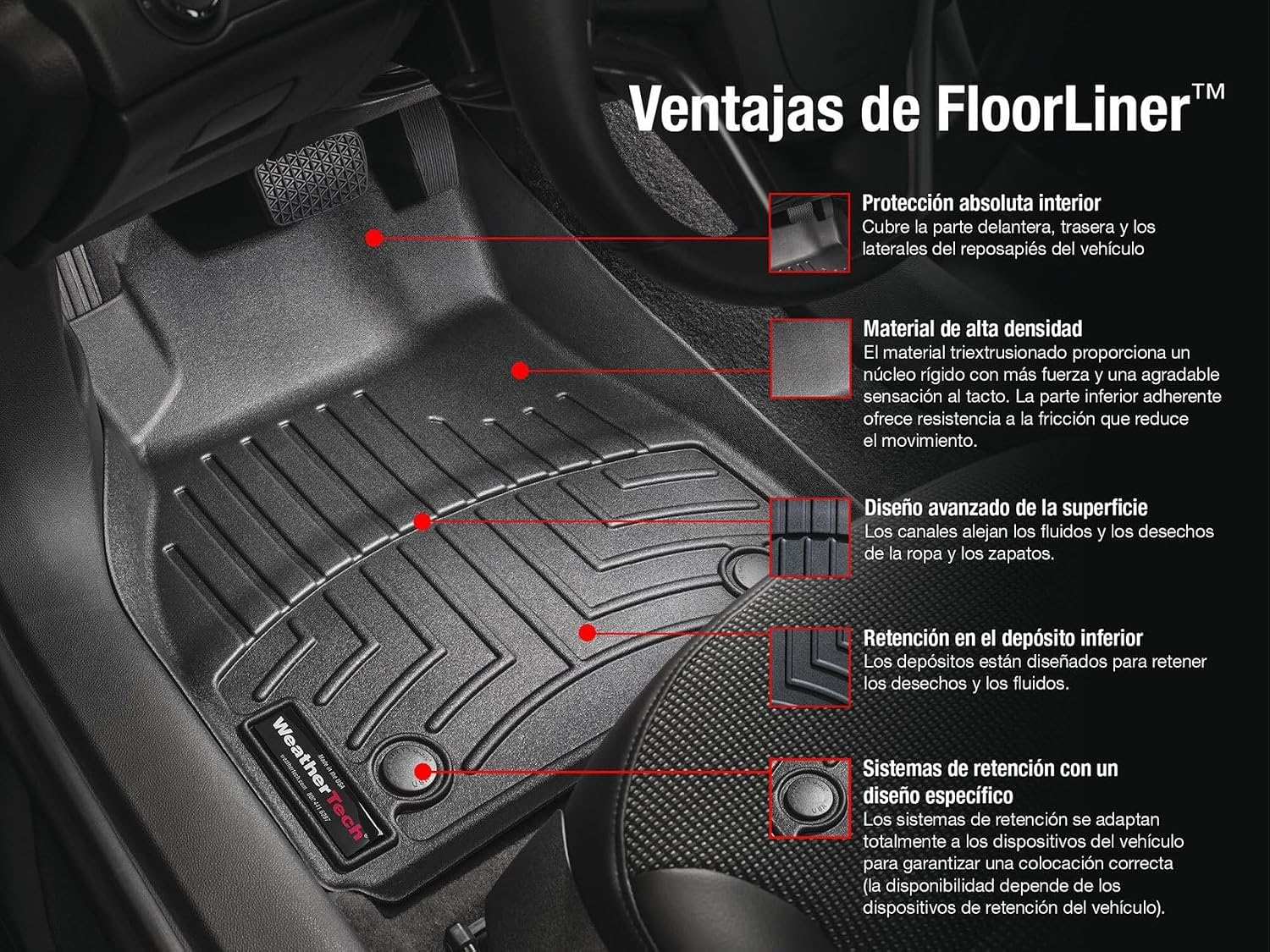 WeatherTech Custom Fit FloorLiners for Audi SQ7, SQ8, SQ8-1st Row (458871), Tan
