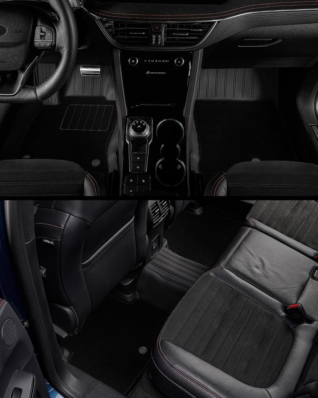 3W Floor Mats & Carpets Custom Fit Toyota Tacoma 2016-2023 (Only for Double Cab and Automatic), TPE Floor Liner Thickened Carpet with Safety Locks and Driver Heel Pad for Tacoma Cars Accessory