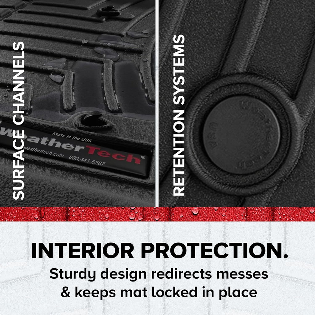 WeatherTech Custom Fit FloorLiners for Mercedes AMG E 53 Hybrid Sedan, E-Class All Terrain, E-Class Sedan - 1st & 2nd Row (471878-1-2), Cocoa