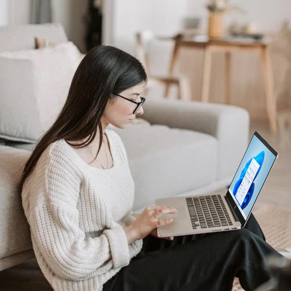 HP 15.6 inch Touch-Screen Laptop, Intel i3 Processor Up to 4.4 GHz, 16GB RAM, 1TB SSD, Intel UHD Graphics, Windows 11 Home, Webcam, Wi-Fi, Bluetooth, Natural Silver, Alpacatec Accessory
