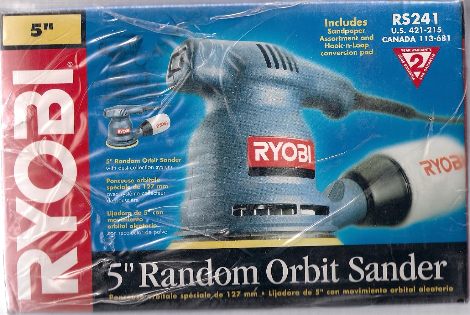 Ryobi 5' Random Orbit Sander