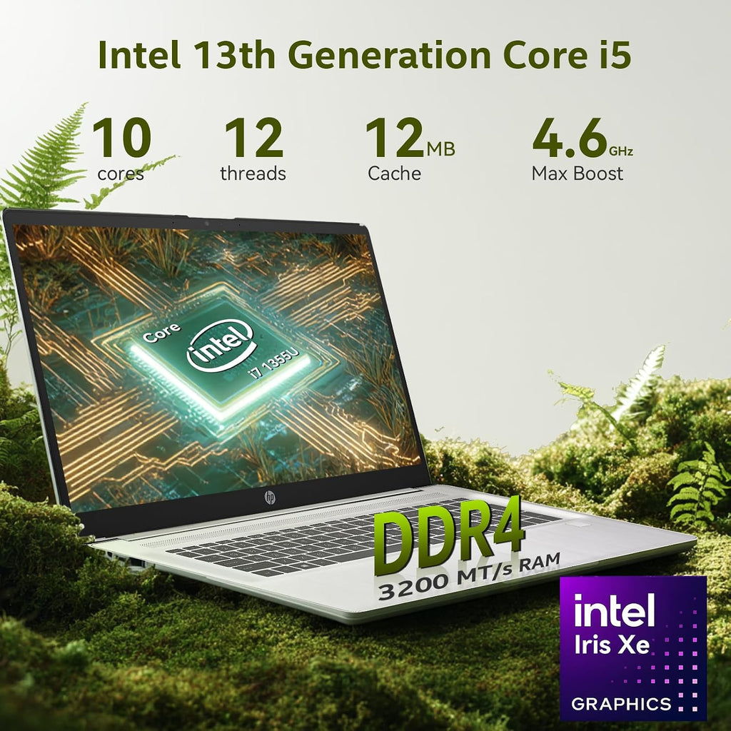 HP 17 Business Laptop, 17.3'+ FHD Display, Intel Core i5-1334U (Beats i7-1250U), 64GB RAM 2TB SSD, Backlit Keyboard, Fingerprint Reader, Windows 11 Pro, Copilot AI, Numeric Keypad, Patented KB Kit