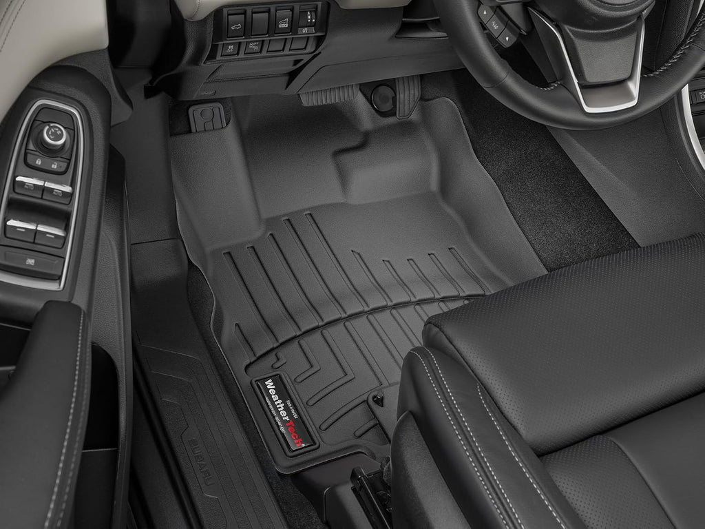 WeatherTech Custom Fit FloorLiners for Subaru Ascent, Ascent, 1st Row (4414751), Black