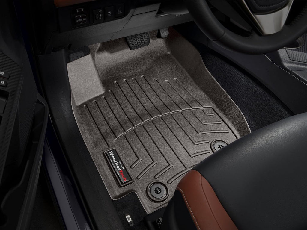 WeatherTech Custom Fit FloorLiners for Toyota RAV4, RAV4, RAV4-1st Row (475101), Cocoa
