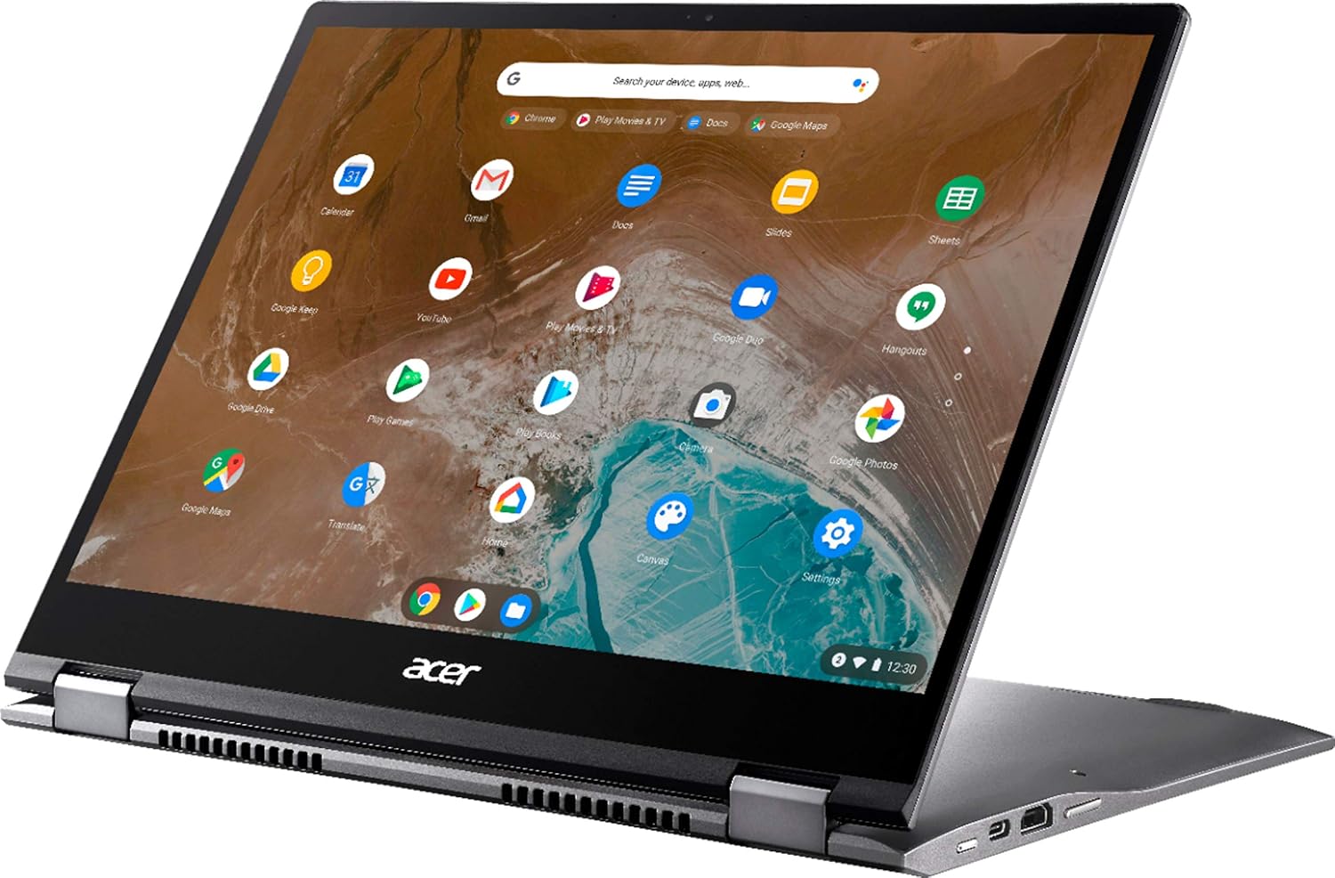 Acer - Chromebook Spin 713 2-in-1 13.5' 2K VertiView 3:2 Touch - Intel i5-10210U - 8GB Memory - 128GB SSD – Steel Gray