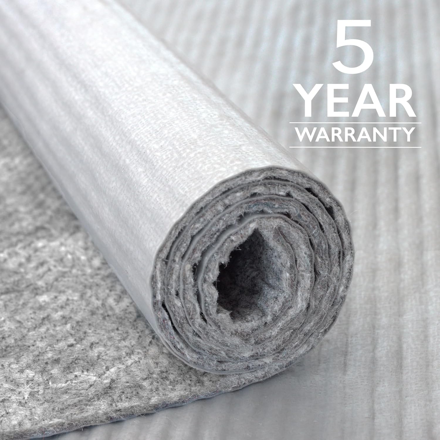 RUGPADUSA - Vinyl Lock - 8'x11' - Felt and EVA - Non-Slip Rug Pad for Vinyl, Luxury Vinyl Plank (LVP) Flooring