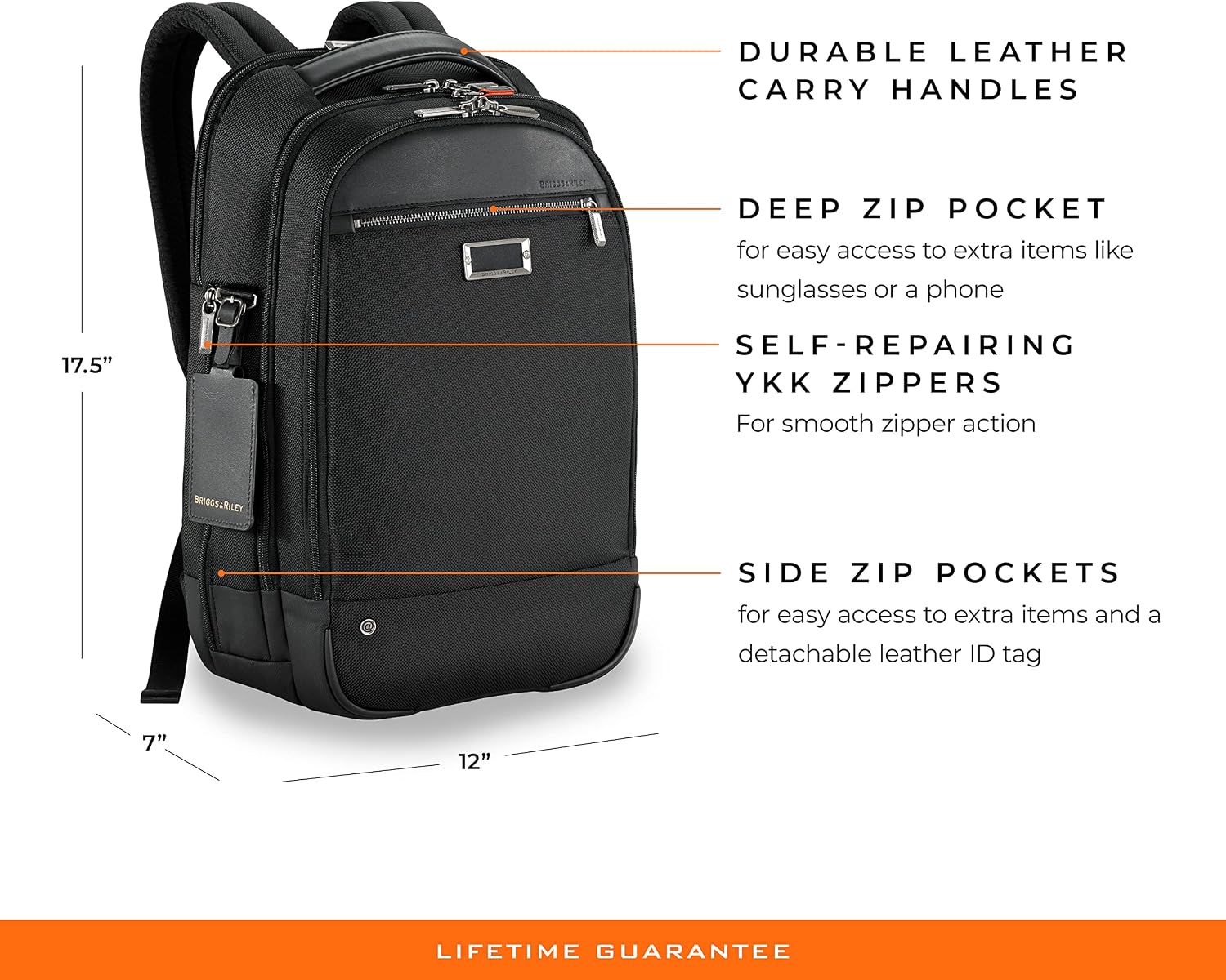 Briggs & Riley @Work Medium Backpack, Black