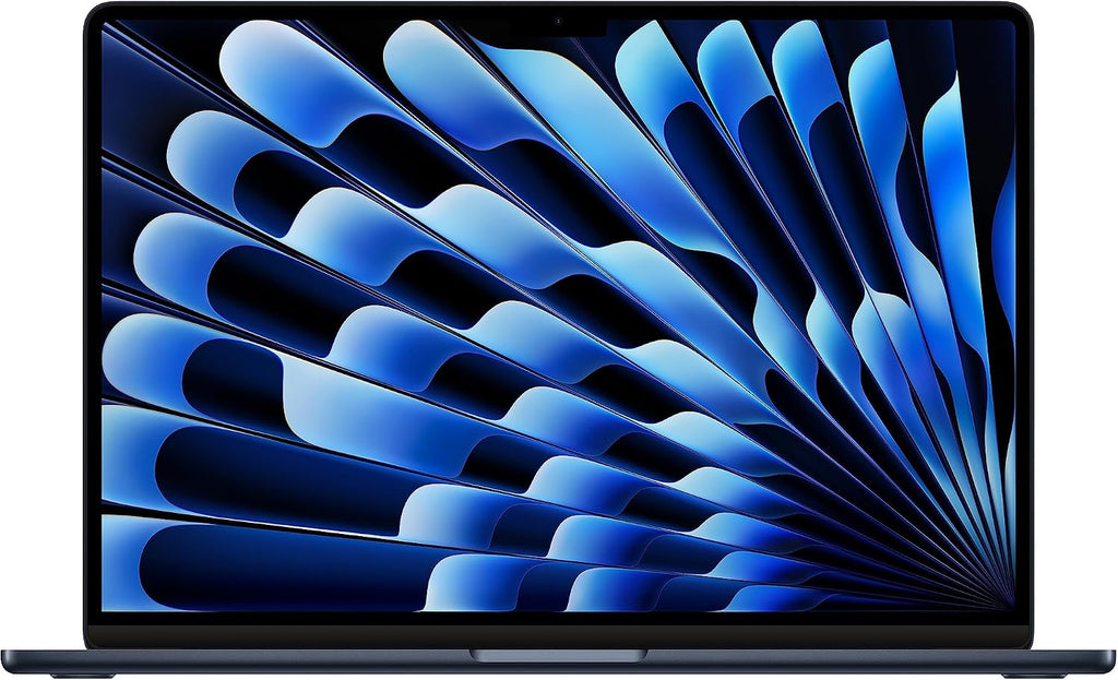 Apple 2023 MacBook Air Laptop with M2 chip: 15.3-inch Liquid Retina Display, 8GB Unified Memory, 256GB SSD Storage, 1080p FaceTime HD Camera, Touch ID. Works with iPhone/iPad; Midnight