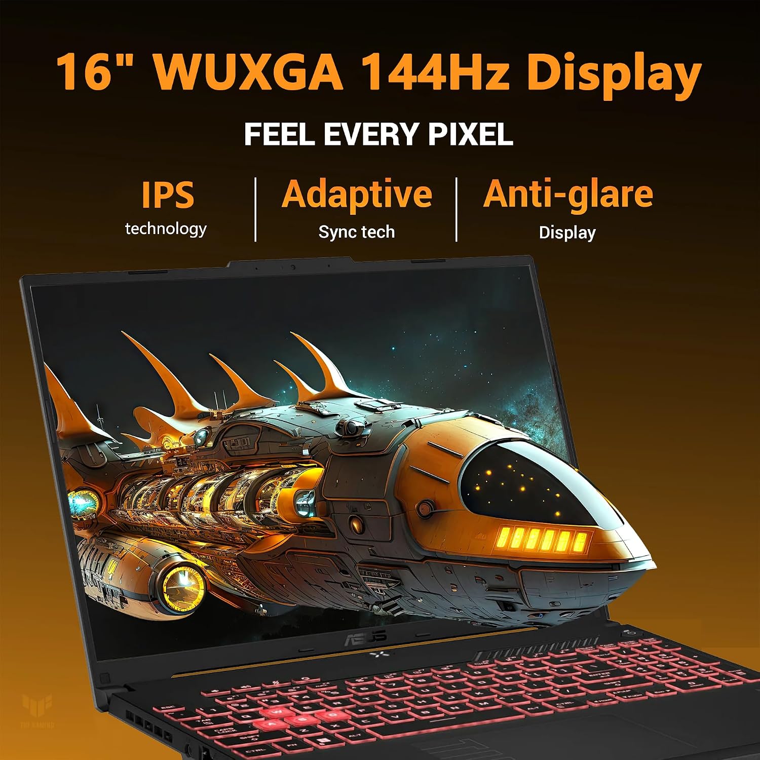 ASUS TUF A16 Gaming Laptop | 16' WUXGA IPS 144Hz | AMD 6-Core Ryzen 7 7445HS | 16GB DDR5 1TB SSD | NVIDIA GeForce RTX 4050 (194 AI Tops) | Backlit Keyboard USB 4 Wi-Fi 6 Win11 Pro w/DLCA Accessory