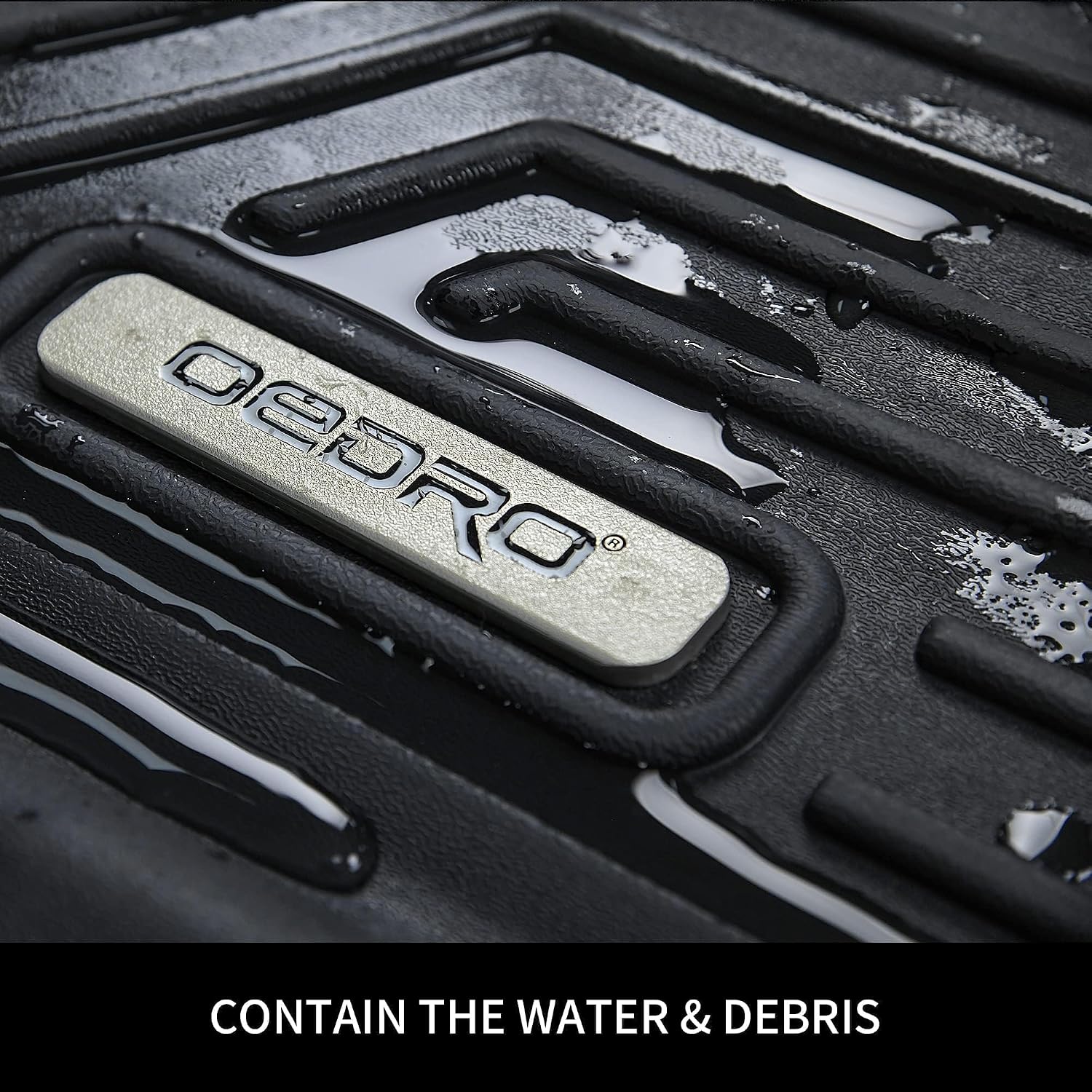 OEDRO Floor Mats Fit for 2017-2026 Honda Ridgeline Crew Cab (Front, Rear and 2nd Row Under-Seat Cargo Area), TPE All Weather Custom Fit Floor Liners for Ridgeline, Pickup 1st 2nd & 2nd Row Cargo Black