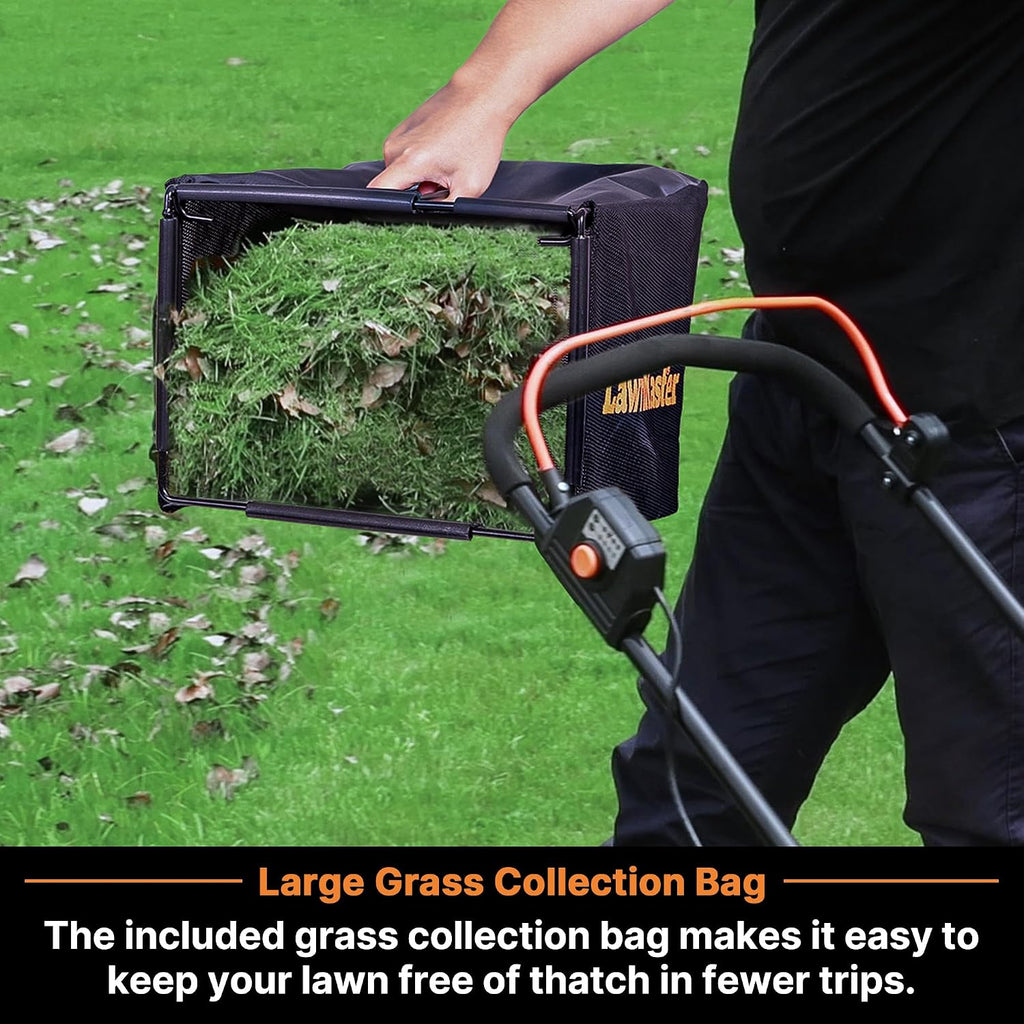 LawnMaster Lawn Mower, Brushless Cordless Lawn Mower 48V MAX 15-inch with 2X24V MAX 4.0Ah Battery and a Dual Charger-CLMF4815E