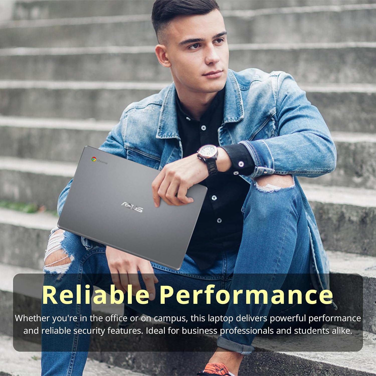 ASUS C223 11.6/'' HD Chromebook Laptop, Intel Celeron N3350 Processor, 4GB RAM, 32GB eMMC Flash Memory, Intel HD Graphics, HD Webcam, Stereo Speakers, Chrome OS, Gray, (renewed)