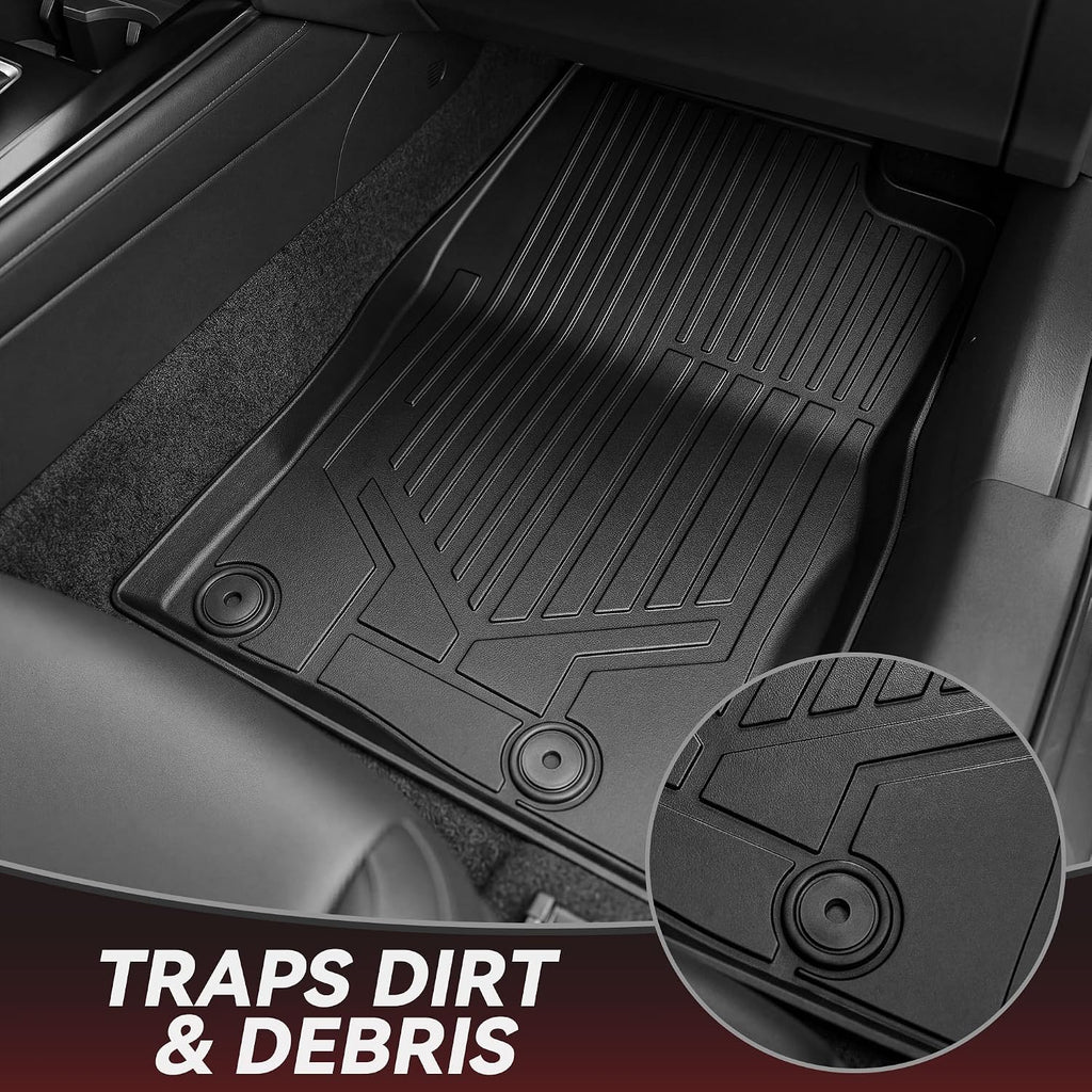 YITAMOTOR Floor Mats & Cargo Liner for Mazda CX-30 2026 2025 2024 2023 2022 2021 2020 Includes 2 Rows and Trunk Mat Set, Cutsom Fit All-Weather Automotive Floor Mat Set Liners, Black