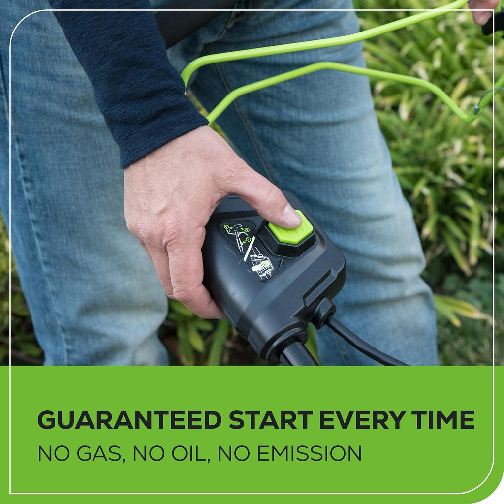 Greenworks 48V (24V x 2) 17' Brushless Mower+12' String Trimmer +320CFM Blower,(2) 4.0Ah Batteries and 2A Dual Port Charger