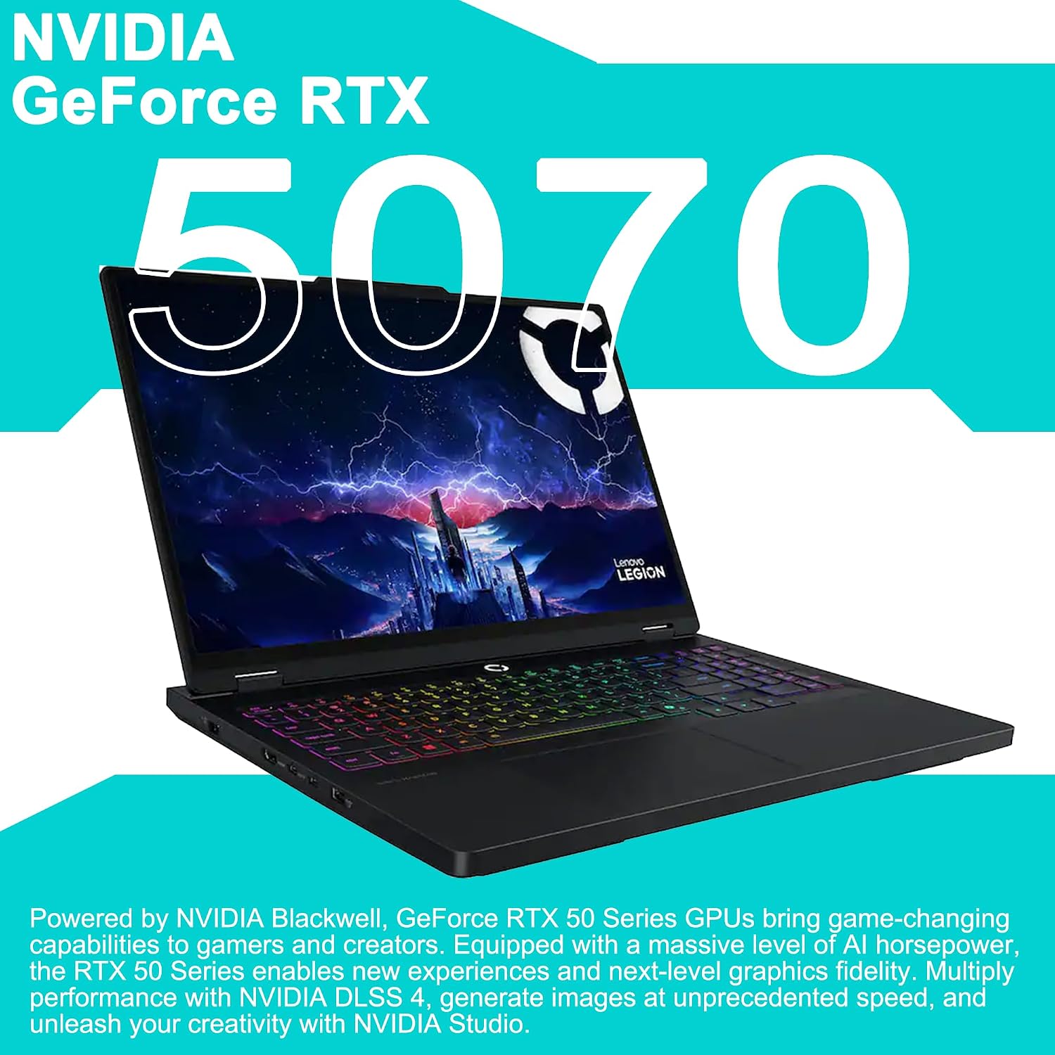 Lenovo Legion Pro 5 Gaming AI Laptop 16' WQXGA 2560x1600 OLED 165Hz Intel 24-core Ultra 9 275HX 32GB RAM 1TB SSD GeForce RTX 5070 DLSS4 (Up to 798 AI Tops) RGB Backlit Harman Wi-Fi7 Win11Pro ICP Hub