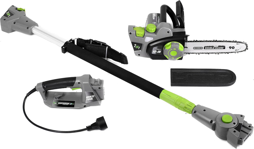 Earthwise CVPS43010 7-Amp 10-Inch Convertible 2-in-1 Corded Electric Pole Saw/Chainsaw