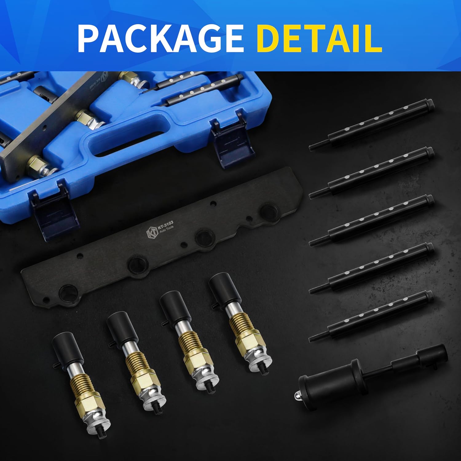 Fuel Injector Removal Install Tool Kit With Slide Hammer Puller, 2358417 2358022 Replacement Compatible with BMW B36 B38 B48 B58 A12 A15 Engines