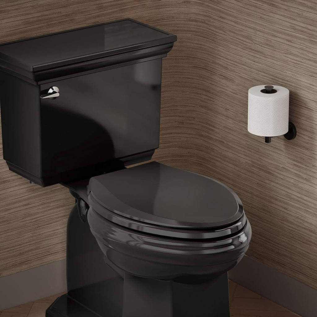 KOHLER CACHET® Nightlight Soft Close Toilet Seat Elongated, ReadyLatch®, Grip-Tight Hardware, Black