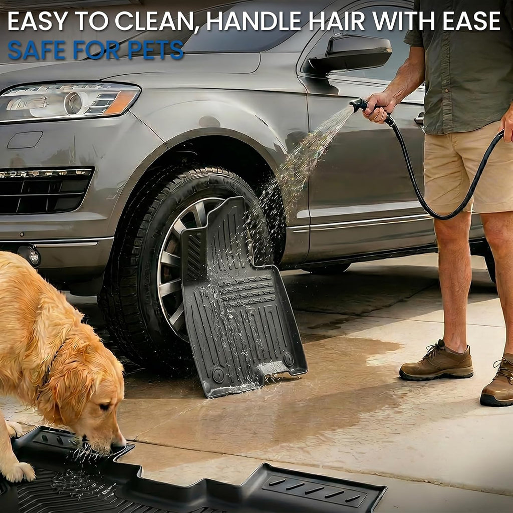 Floor Mats Set for 2026 Hyundai Palisade Hybrid 7/8 Seats (Not Fit Gas), All Weather TPE Backrest Mat Cargo Mat Floor Liner Accessories, Waterproof and Durable Car Mats