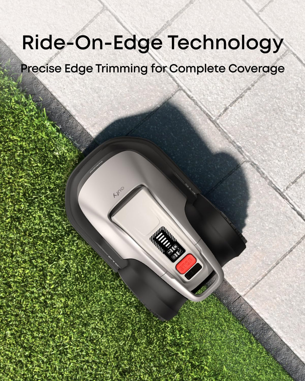 eufy Robot Lawn Mower E15, Auto Mapping,Pure Vision Navigation, Wire Free RTK Free, Multi-Zone Management, AI 3D Obstacle Avoidance, GPS Anti-Theft, 0.2 Acres, 18° Slope, App Control