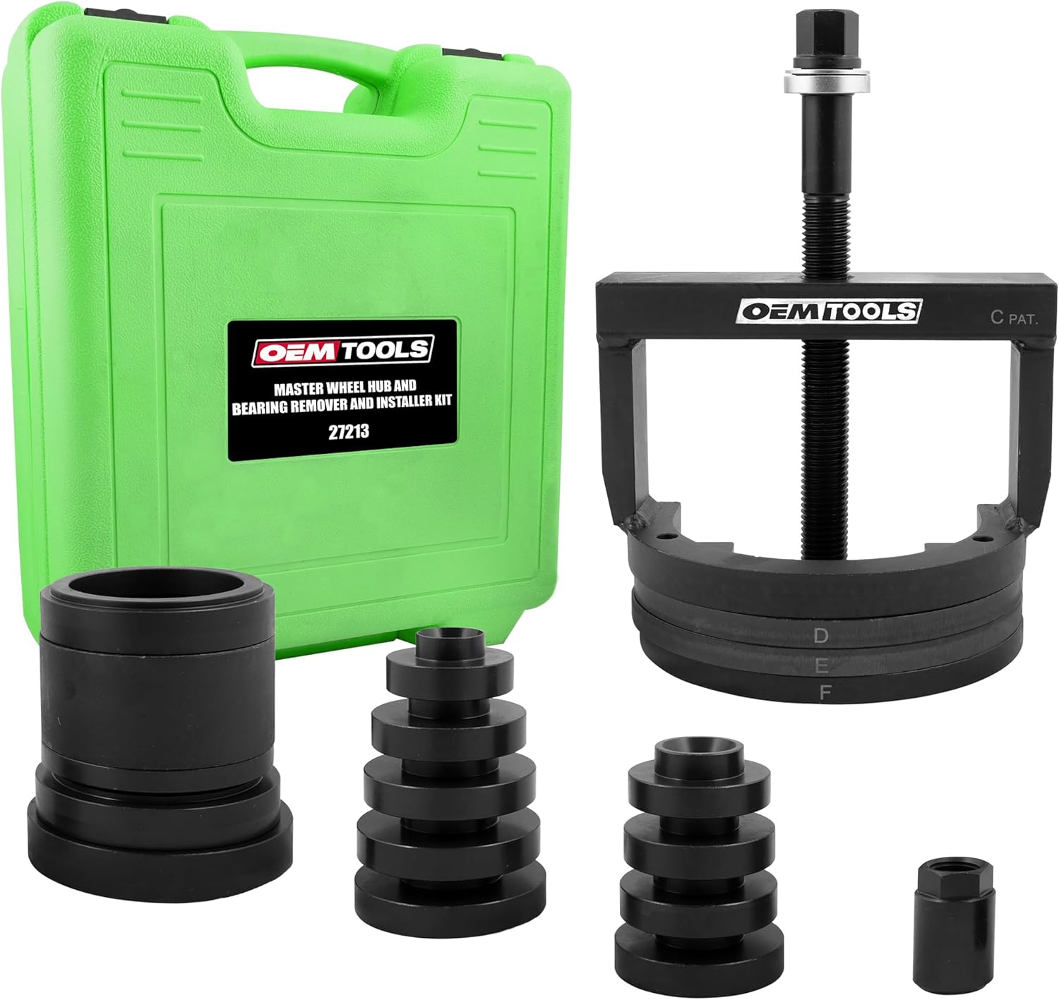 OEMTOOLS 27213 Master Wheel Hub & Bearing Remover & Installer Kit, Back & Front Wheel Bearing Removal Tool, Back & Front Wheel Hub Removal Tool, Easy to Use