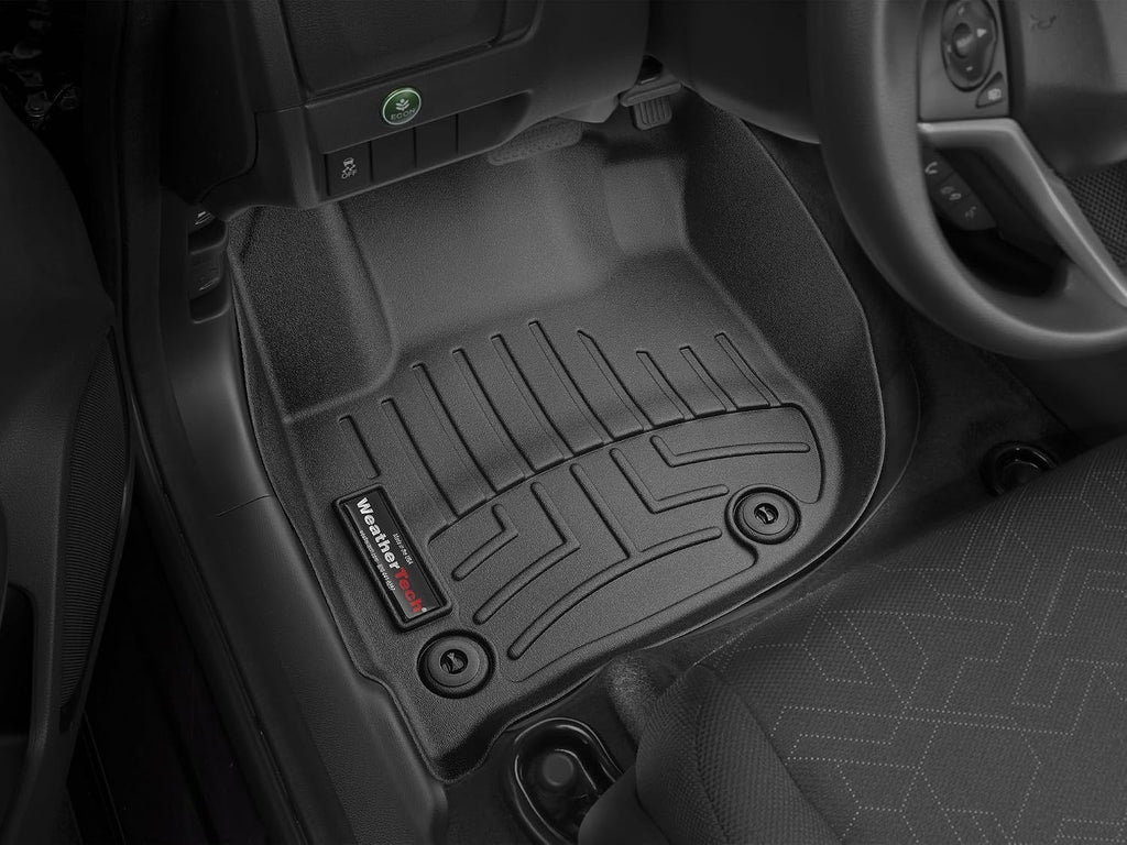 WeatherTech Custom Fit FloorLiners for Honda Fit, HR-V, 1st Row (447051), Black