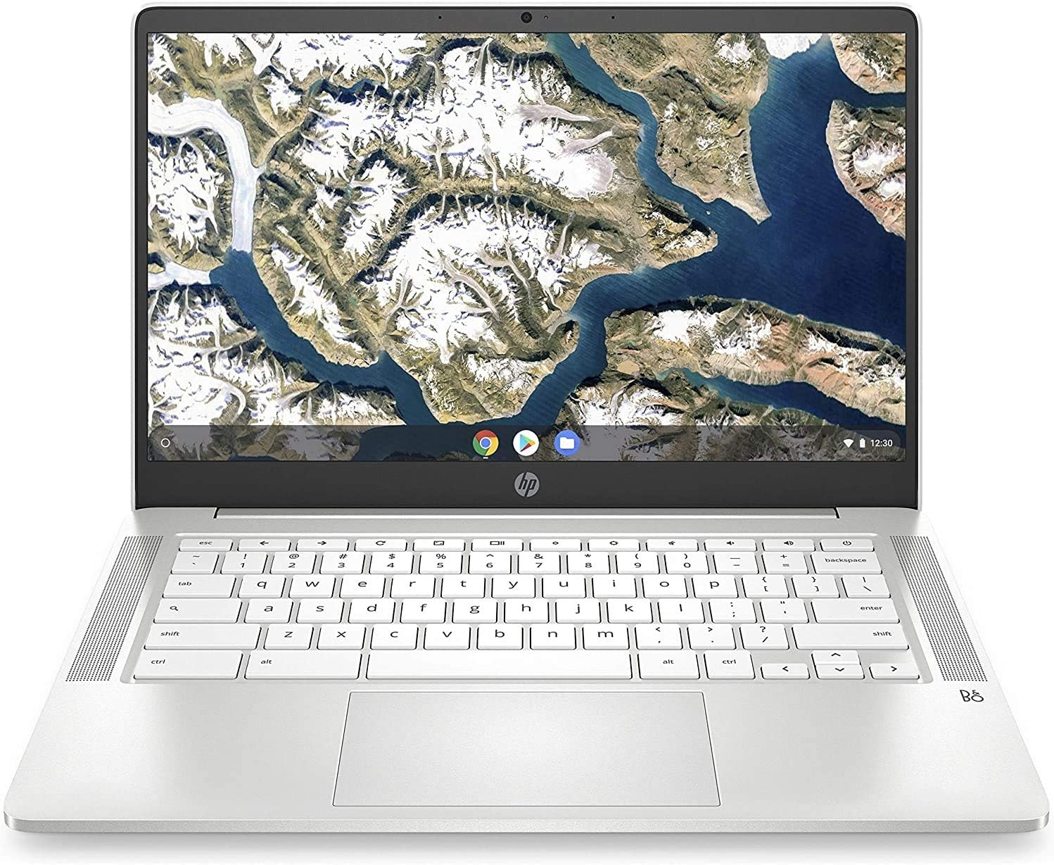 HP Chromebook 14-Inch HD Laptop, Intel Celeron N4000, 4 GB RAM, 32 GB eMMC, Chrome (14a-na0020nr, Ceramic White) (Renewed)