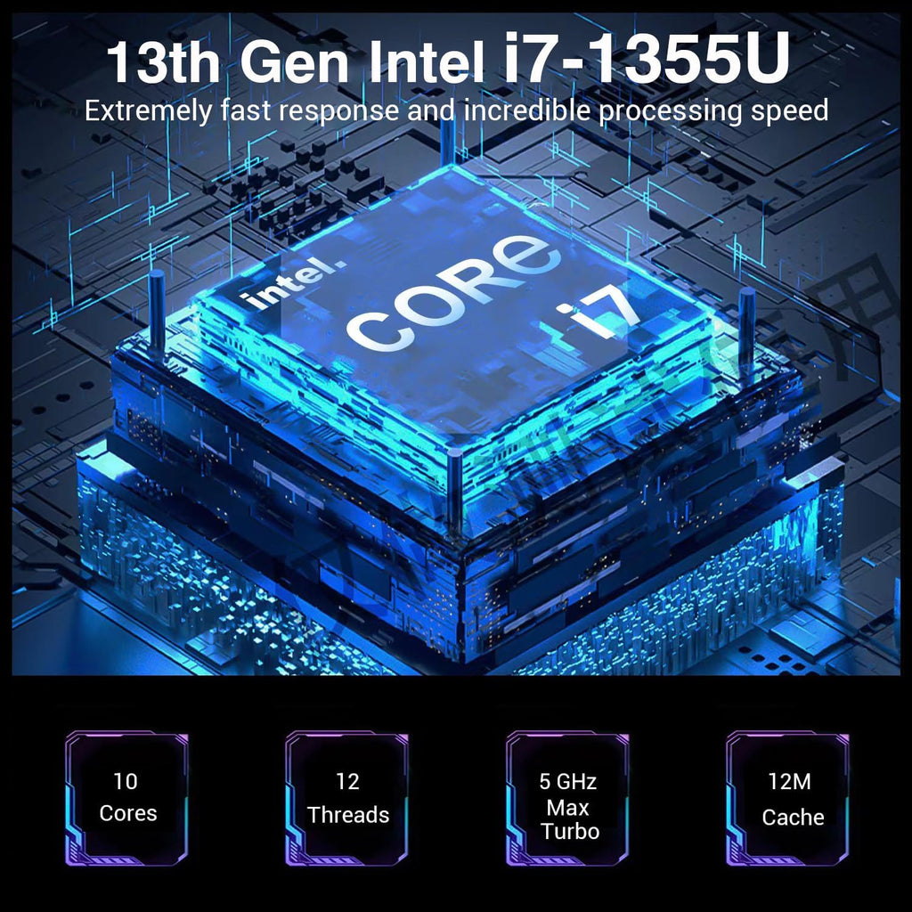 HP 17 Touchscreen Laptop Computer, 17.3' HD+ Touch Screen Business PC, Intel Core i7, 16GB RAM 512GB SSD, Windows 11 Pro, 10 Key Numeric Backlit Keyboard, Fingerprint Reader