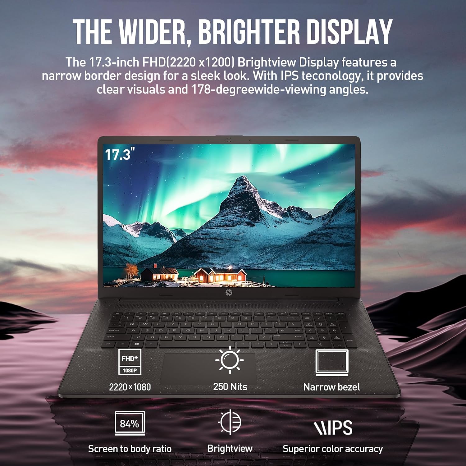 HP 17 Inch Laptop Computer, FHD+ IPS 17.3 Laptop, Intel 10-Core i5, 16GB RAM 1TB SSD, Windows 11, Wi-Fi 6, 10-Key Number Pad, HDMI USB-C