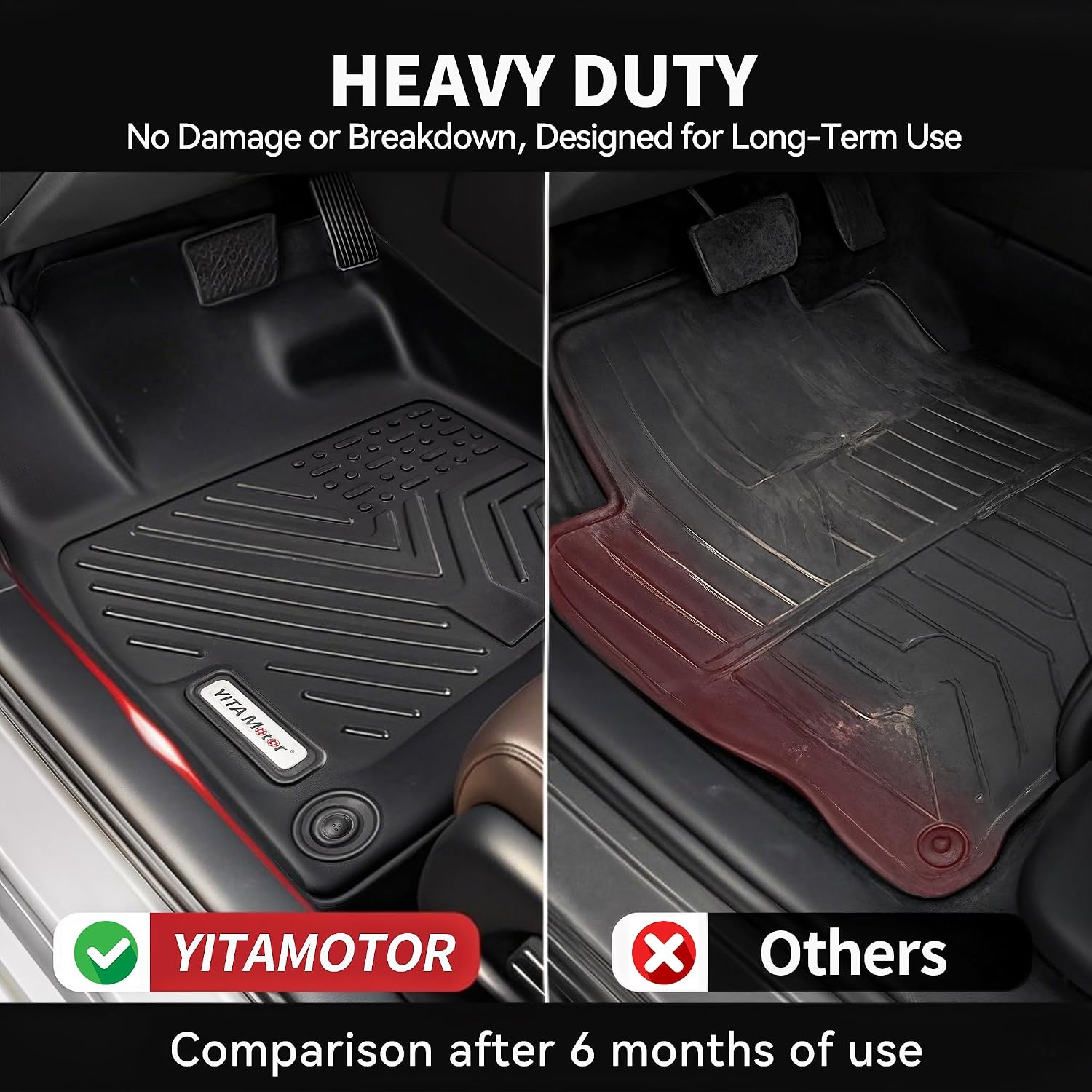 YITAMOTOR Floor Mats & Cargo Liner Fit for Mazda CX-5 2017-2025, TPE All Weather Custom Fit Floor Liners for Mazda CX5, 1st & 2nd Row and Trunk Liner Car Mats Set Accessories, Black