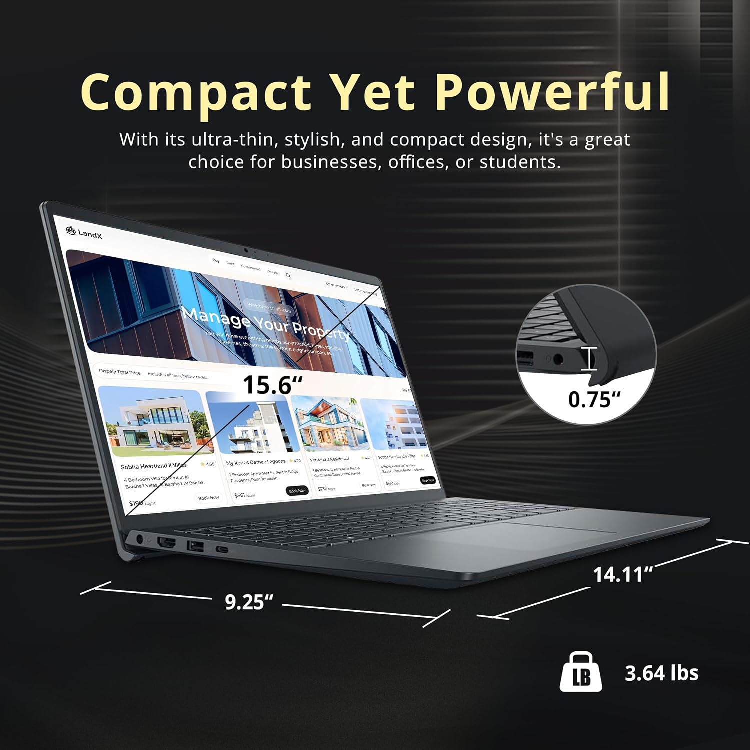 Dell Inspiron 15 3530 15.6' FHD Touchscreen Laptop, Intel i7-1355U, 64GB DDR4 RAM, 2TB PCIe SSD, Intel UHD Graphics, Number Pad, Wi-Fi 6, HD Camera, Windows 11 Pro, Black