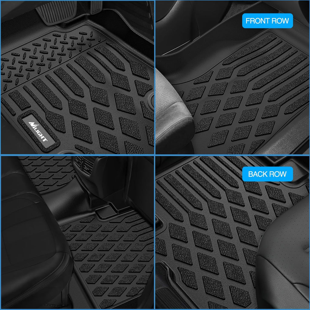 Nilight TPE Floor Mats for Jeep Cherokee 2015 2016 2017 2018 2019 2020 2021 2022 2023 All Weather Custom Fit Heavy Duty Floor Liners