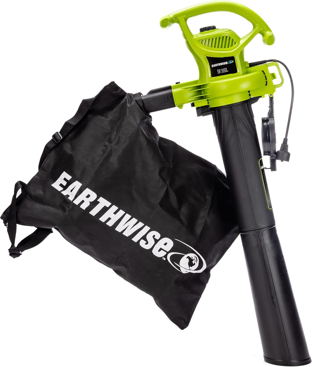 Earthwise BVM22012 12-Amp Variable Speed Corded Electric 3-in-1 Blower/Vacuum/Mulcher
